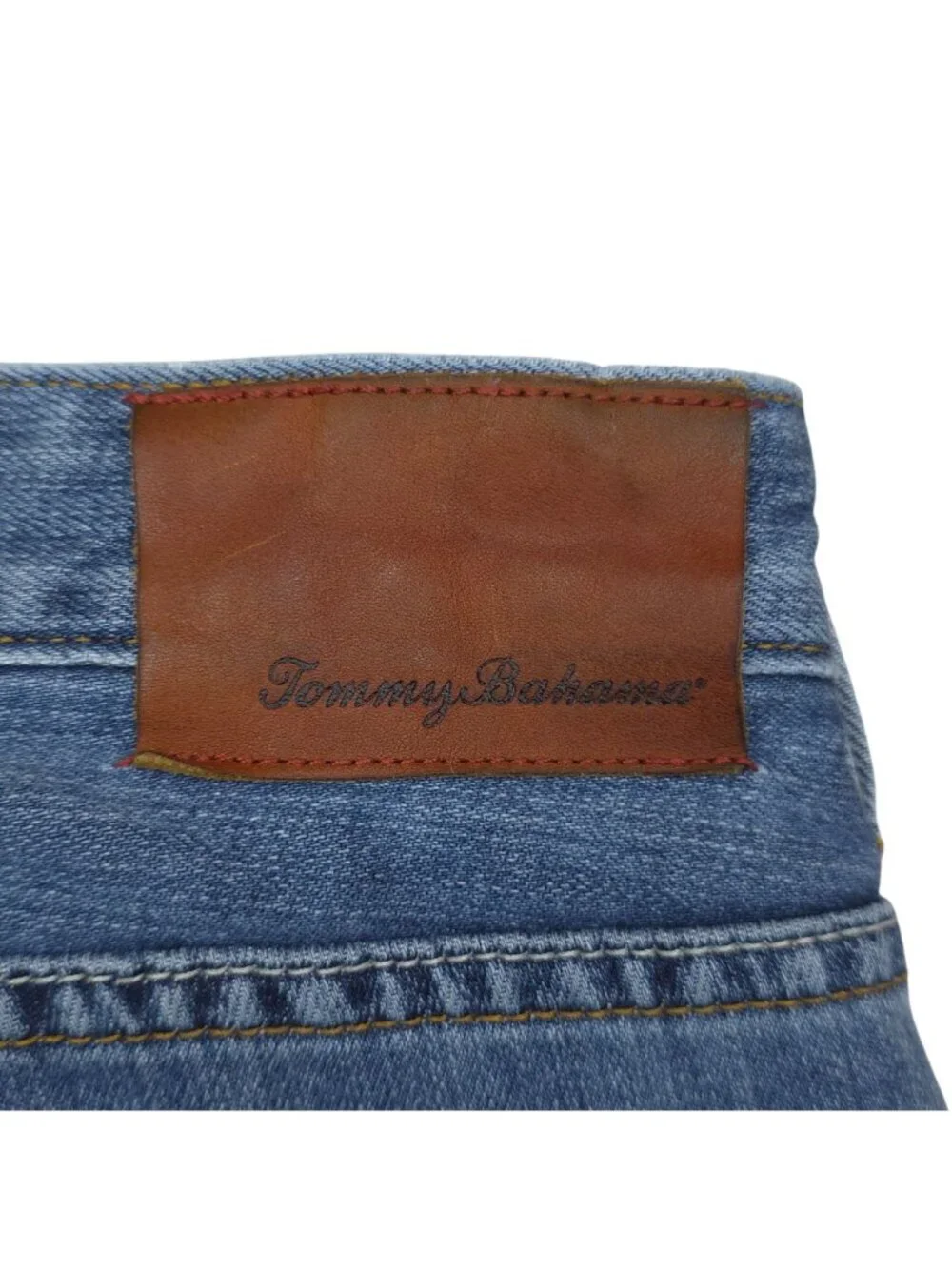 Tommy Bahama Mens Relaxed Fit Blue Jeans 34x32 Cotton Blend Casual Style